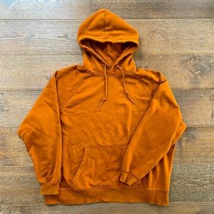 Divided Hoodie! Super cute burnt orange color!